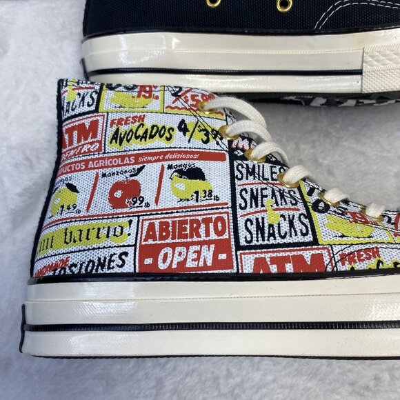 Converse Chuck 70 Hi "MiGente" Hi-Top Sneakers Black Unisex Lace-Up New171572C - Picture 14 of 16